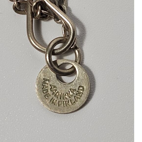 Vintage MCM 60s Modernist Kaija Aarikka Made in Finland Necklace Persimmon - Picture 4 of 5